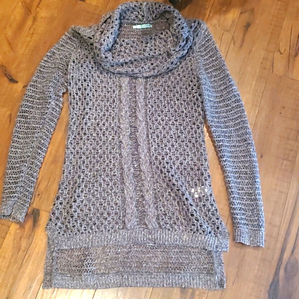 Women's Grey Knit Sweater